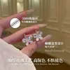 Pendientes de Plata de Ley S999 con Aguja Francesa, Alas de Mariposa Trituradas y Ligeras para Mujer, Diseño de Nicho de Alta Gama, Pedrería, Lujo Ligero, Accesorios Versátiles para Pendientes