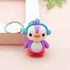 5582 # Llavero de Pingüino con Auriculares Lindos Colgante de Muñeca de Dibujos Animados Accesorios para Bolsos Juguete DIY para Niños Accesorios