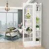 Mueble de entrada mampara sala de estar recibidor directamente frente a la puerta lujo ligero entrada mueble de vino pantalla estante de almacenamiento simple zapatero estilo chino nuevo