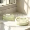 Jabonera Creativa Nueva para Lavabo de Baño Caja de Jabón de Plástico Directo del Fabricante Jabonera de Dibujos Animados con Tapa y Drenaje