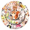 55 Pegatinas de Animales de Dibujos Animados con Ojos Grandes, Lindas Pegatinas de Mascotas con Ojos Estrellados, Decoración para Diario DIY, Pegatinas para Caja de Almacenamiento de Tazas de Agua
