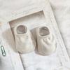 Meias Antiderrapantes para Chão Infantil, Meias Curtas Lisas, Meias Cano Baixo, Meias de Bebê Lisas Finas, Meias Antiderrapantes para Chão de Criança Pequena