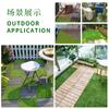 Césped Artificial Cosido Césped Verde Decoración de Jardín de Guardería Flores Falsas para Exteriores Alfombra de Césped Artificial Césped