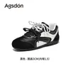 Zapatillas de entrenamiento Augushiden rojas para mujer, nuevo modelo de otoño 2026, suela blanda, zapatillas deportivas casuales para bádminton extremadamente elegantes