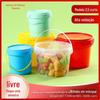 Vendas Diretas da Fábrica balde plástico selado novo espessado de 2,5 litros 2,5L balde de embalagem para ração de gato ração de cachorro balde para molho atacado