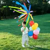 Globos de fuegos artificiales de tira larga de color dopamina para exteriores, accesorios para fotos infantiles, montaje de decoración de cumpleaños para niños y niñas