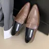 Mocasines de punta para el día a día, Zapatos planos estilo retro universitario, Zapatos de cuero para primavera y otoño, Zapatos planos de punta para mujer