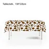 Nuevo Set de Fiesta Temática Vaca de Granja de Dibujos Animados Rancho Platos de Papel Blanco y Negro Mantel Banderín Banderas Artículos para Fiesta