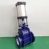 Válvula de descarga de mina neumática de cerámica de doble compuerta Z644TC-DN150 planta de energía planta de acero transferencia de cenizas