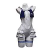 Lencería Nocturna Sexy Atuendo Universitario Puro Deseo Uniforme Sin Quitar Qqny Seducción Pecho Pequeño Tentación Ropa de Dormir