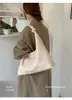 Bolsa tote tecida da moda para mulheres, moda outono/inverno 2026, bolsa de ombro de grande capacidade, bolsa de mão para o dia a dia