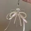 Cadena para Teléfono Celular Estilo Ballet Dulce Cadena Colgante de Moño Rosa Colgante de Perla Estilo Coreano Ins para Mujer Joyería al por Mayor Ccd
