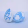 Esponja de maquillaje mini bicolor para base, corrector parcial, aplicador de maquillaje, herramienta de belleza, color degradado gota de agua, adecuada para uso tanto en húmedo como en seco