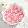 Cuentas de Concha, Cuentas Redondas de Cristal, Cadena para Teléfono DIY, Accesorios de Joyería de Resina, Cuentas de 12 mm, Estilos Mixtos, Venta al por Mayor