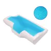 Travesseiro de Hidrogel, Travesseiro de Espuma de Memória, Travesseiro de Resfriamento e Refrescante para o Verão, Travesseiro de Gel em Formato de Borboleta, Travesseiro de Silicone de Rebote Lento