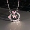 Collar de trébol de cuatro hojas de plata de ley S925 para mujer, diseño de nicho de lujo ligero, cadena de clavícula de alta gama, accesorio exquisito y versátil