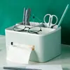 Caja de Pañuelos para Uso Doméstico en Sala de Estar, Mesa de Centro, Comedor, Creativa, Simple, Multifuncional, Almacenamiento de Control Remoto, Tipo Extraíble
