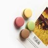 Pequeno Macaron Fresco Creative Food Stereo Geladeira Adesivo Adesivo Magnético Mensagem Decorativa Adesivo Joias