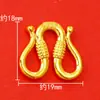 Chapado en Cobre Oro de 24K DIY Pulsera Joyería S Hebilla Accesorios Hecho a Mano Collar de Cuentas Cabeza de Hebilla W Accesorios Oro Arena Venta al por Mayor