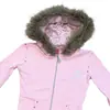 Estilo Chica Dulce Millennial Y2K Ajustado Cremallera Capucha Deshilachada Top Ajustado Pantalones de Campana Estampado de Dibujos Animados Pedrería Vintage