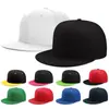 Gorra de Béisbol Planas de Seis Paneles Estilo Americano con Bloques de Color Transfronterizos, Gorra de Béisbol Lisa de Color Sólido con Visera Plana Estilo Hip-Hop Unisex, Estilo Unisex