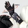 Guantes Calientes para Invierno, Forrados de Felpa, Cortavientos, Impermeables, Compatibles con Pantalla Táctil, Guantes para Deportes al Aire Libre y Fitness para Hombres