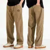Calças de Verão Masculinas Outono e Inverno, Dosagem Casual, Roupa de Trabalho, Esportiva, Perna Larga, Moda Solta, Longa, Reta para Estudantes