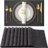Seleccionados Cuidadosamente y Populares en el Comercio Exterior, Manteles Individuales Tejidos para Decoración de Mesa de 22 Piezas con un Toque de Lujo, Manteles Individuales Estilo Occidental, Tapetes Aislantes de Calor para Tazas de Té y Platos