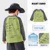 Camiseta YOOOU para niños, top de bebé de algodón puro, manga larga, nueva colección primavera y otoño 2026, ropa para niños, ropa de otoño para niños