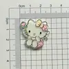 Novo Acrílico Desenho Animado Gatinho Menina Fofa Coração DIY Grampo de Cabelo Acessórios de Cabelo Aplique Broche Material Artesanal Acessórios