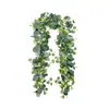 Eucalipto Artificial Enredadera Primavera Nuevo Transfronterizo Gipsofila Hojas de Eucalipto Hoja de Dinero Enredadera Decoración Colgante Planta Artificial