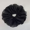 Diadema de color liso extragrande de ala ancha, temperamento de alta calidad, plisada, cuerda simple para coleta de pelo, anillo de intestino grueso de celebridad de internet francesa