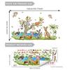 B14130-Zw Novo Adesivo de Parede Animal Floresta Pintado à Mão Decoração de Quarto Infantil Fundo de Quarto de Dormir Parede Autoadesiva