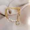 2021 pulseira de pérola natural barroca com rosto sorridente design bonito superioridade nova para namoradas pulseira de menina joia