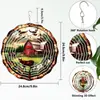 Amazon Sino dos Ventos Rotativo 3D Pendurado Decoração de Jardim Exterior Varanda de Casa Sino dos Ventos de PVC Ornamento Pendurado de Jardim