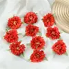 Flores de Seda Estilo V Estilo Antiguo, Flores de Peonía Simuladas, Pasadores Hechos a Mano para Hanfu, Accesorios para el Cabello, Materiales para Manualidades, Flores Artificiales, Accesorios para Guirnaldas de Boda