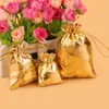 Saco de Presente de Tecido Dourado e Prateado Saco de Presente de Casamento para Joias Cordão Bolso com Aba Calças Joias Artesanato Presente Estampagem a Quente Saco de Tecido Prateado Lote