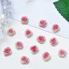 Librito Rojo mismo estilo rosa perla rosa tallado joyería para uñas deseo puro techo joyería para uñas al por mayor