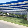 Red de sombreado estilo ola, Toldo retráctil y móvil, Red para piscina exterior, Red para patio de jardín de infantes