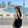 Bolsa de Palha Trançada à Mão Vazada para Mulheres, Estilo Casual Preguiçoso de Verão, Bolsa de Palha de Grande Capacidade, Bolsa de Ombro para Férias na Praia