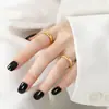 Anillo simple liso brillante de estilo coreano nuevo ins nicho anillo de acero de titanio anillo de moda personalidad femenina anillo apilado para el dedo índice