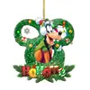 Pingente de Árvore de Natal Transfronteiriço Novo Acrílico Plano Mickey Mouse Pingente de Natal Decorações de Natal