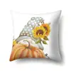 Funda de almohada de Acción de Gracias bendición Hoja de arce calabaza funda de cojín de sofá oficina hogar sala de estar funda de almohada TC501