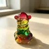 Ornatos populares de zodíaco rotativos de cristal, decorações de mesa de zodíaco rotativas, ornamentos artesanais rotativos de vidro