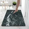 Alfombra de Piso Suave Absorbente de Tierra de Diatomeas de Mármol de Lujo Ligero para Baño, Felpudo Antideslizante para Inodoro, Baño y Entrada de Baño