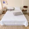 Ins Nova Simples Cor Sólida Algodão Capa de Cama Conjunto de Três Peças Lençol Acolchoado Cama Acolchoada Colchão de Cama de Uma Peça