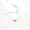 Pulsera de Encaje de Flores Secas y Flores Naturales Transfronteriza, Pulsera de Mariposa, Pulsera de Aleación, Pulsera de Cadena Metálica, Gema del Tiempo, Regalo para Novia para Mujeres