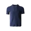 Camiseta de Manga Corta para Hombre, Verano, Deportes al Aire Libre, Mezcla de Lana Lyocell, Amigable con la Piel, Transpirable, Absorbe la Humedad, Secado Rápido 11983