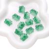 21x 16mm vidro furo duplo lótus pingente borla tag DIY pulseira feita à mão adorno de cabeça passo material de joia