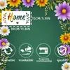 Plantilla Popular de Flores Silvestres de Amazon para Impresión DIY y Diseño de Letreros para Puertas de Arte de Pared